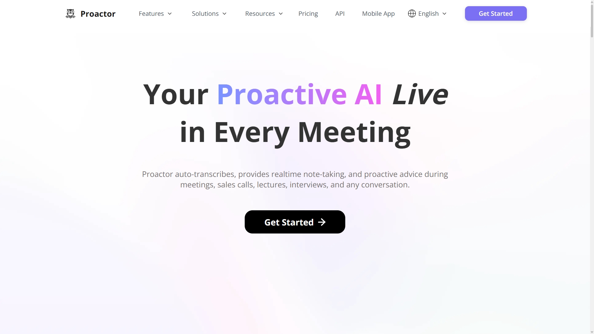 Proactor 英文官网首页